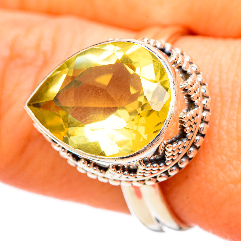 Citrine Rings handcrafted by Ana Silver Co - RING115071