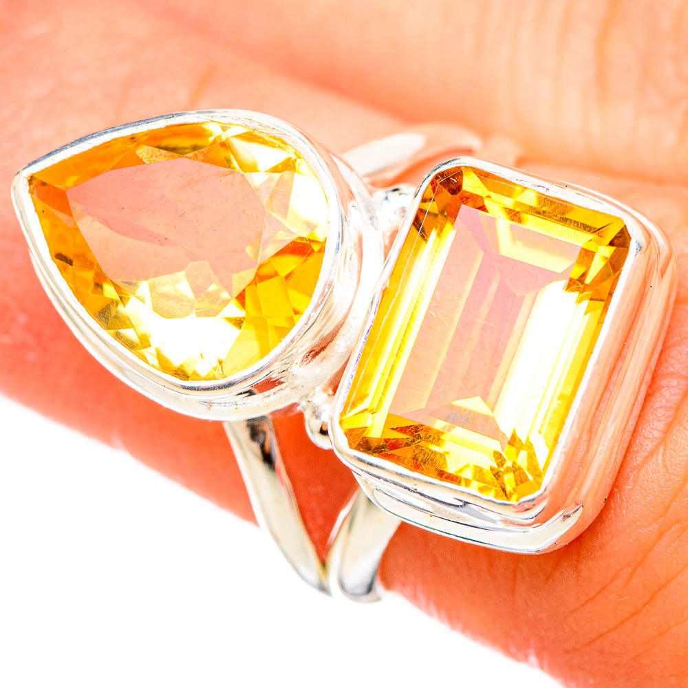 Citrine Rings handcrafted by Ana Silver Co - RING115083
