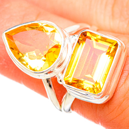 Citrine Rings handcrafted by Ana Silver Co - RING115083