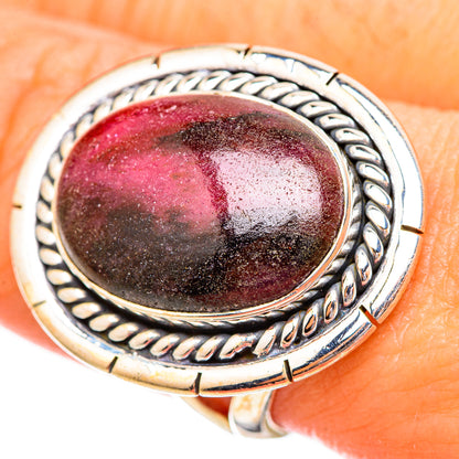 Rhodonite Rings handcrafted by Ana Silver Co - RING115084