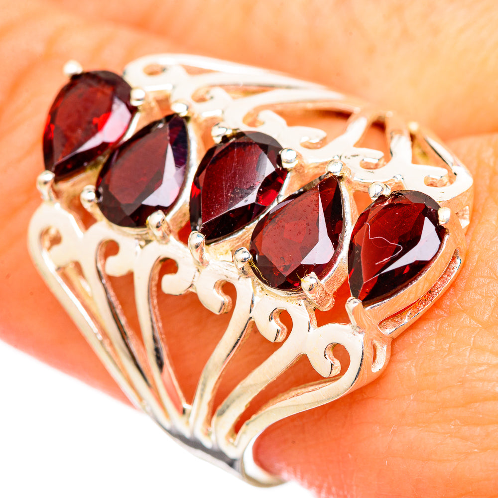 Garnet Rings handcrafted by Ana Silver Co - RING115087