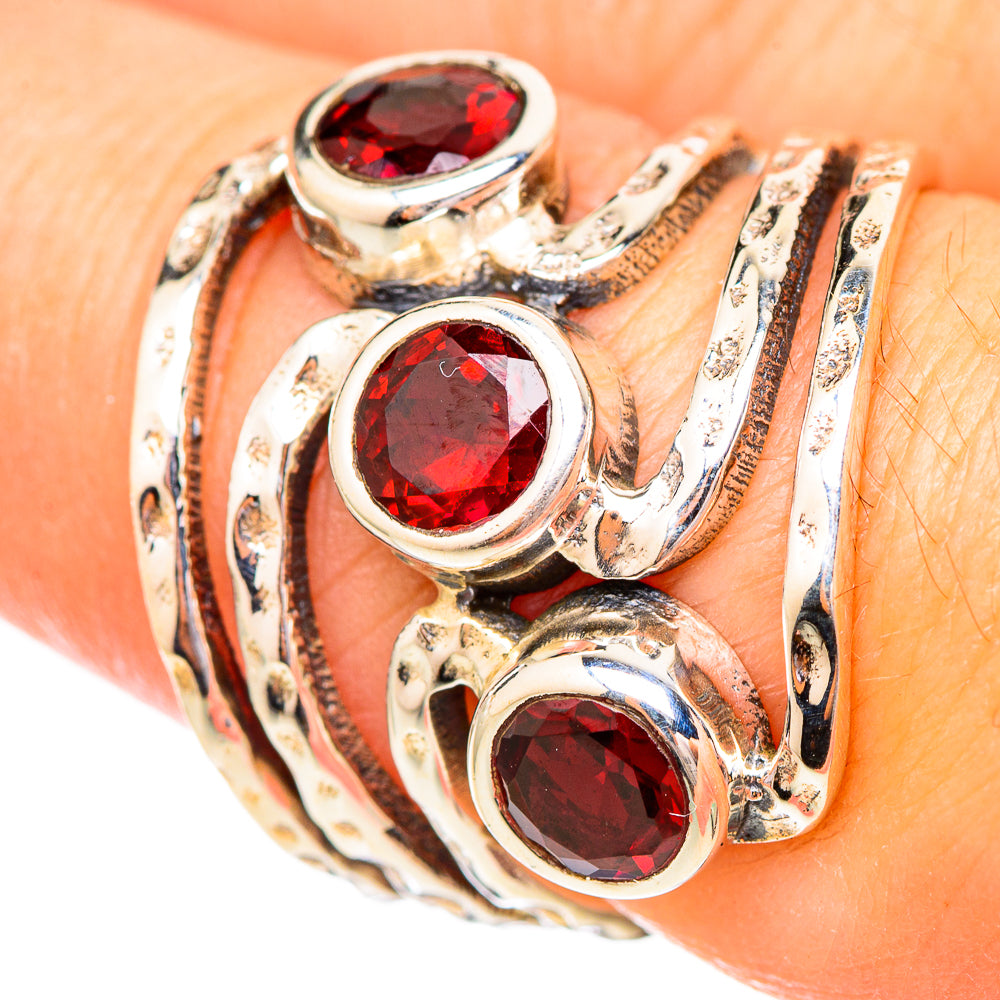Garnet Rings handcrafted by Ana Silver Co - RING115088