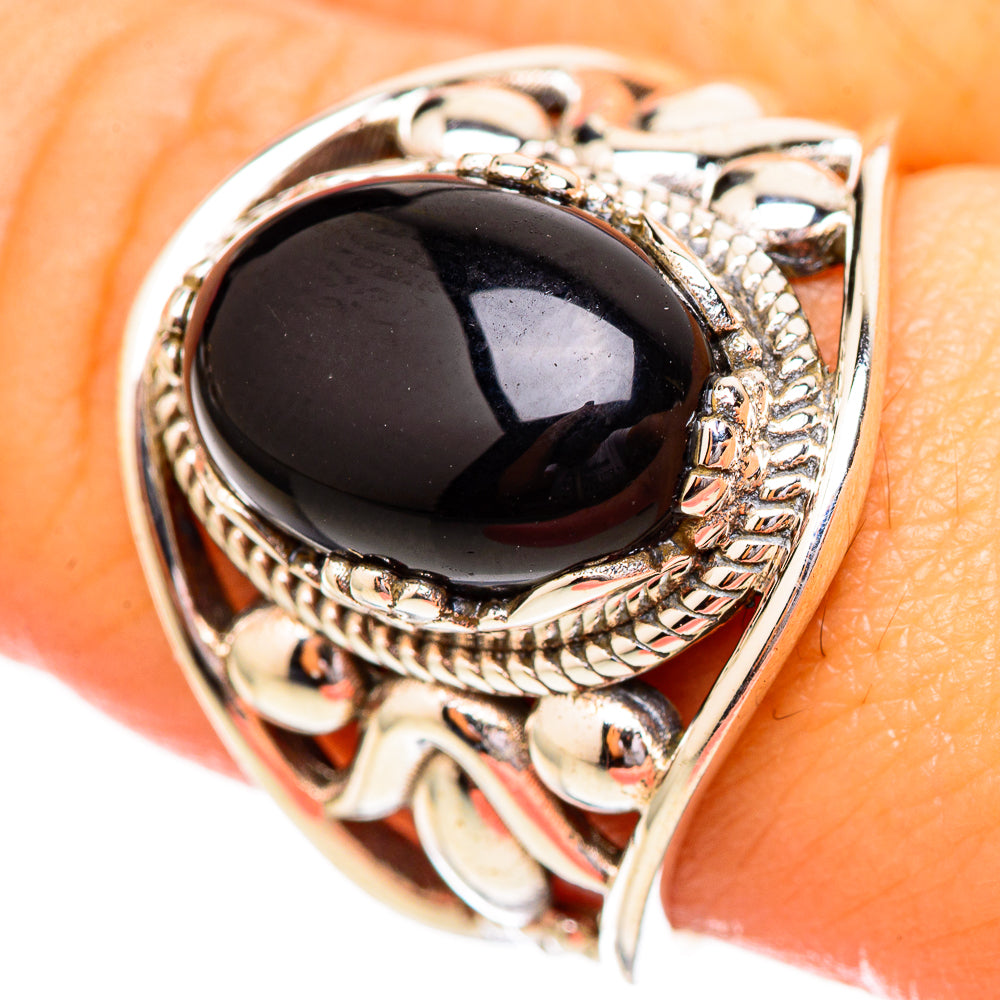 Black Onyx Rings handcrafted by Ana Silver Co - RING115093