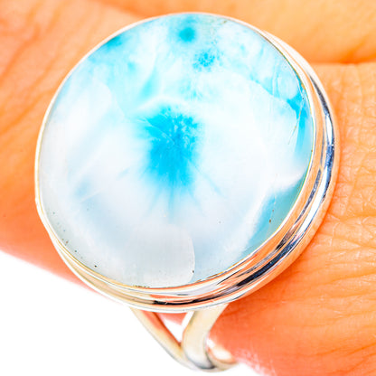 Larimar Rings handcrafted by Ana Silver Co - RING115097
