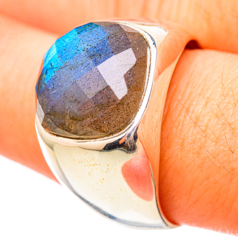 Labradorite Rings handcrafted by Ana Silver Co - RING115100