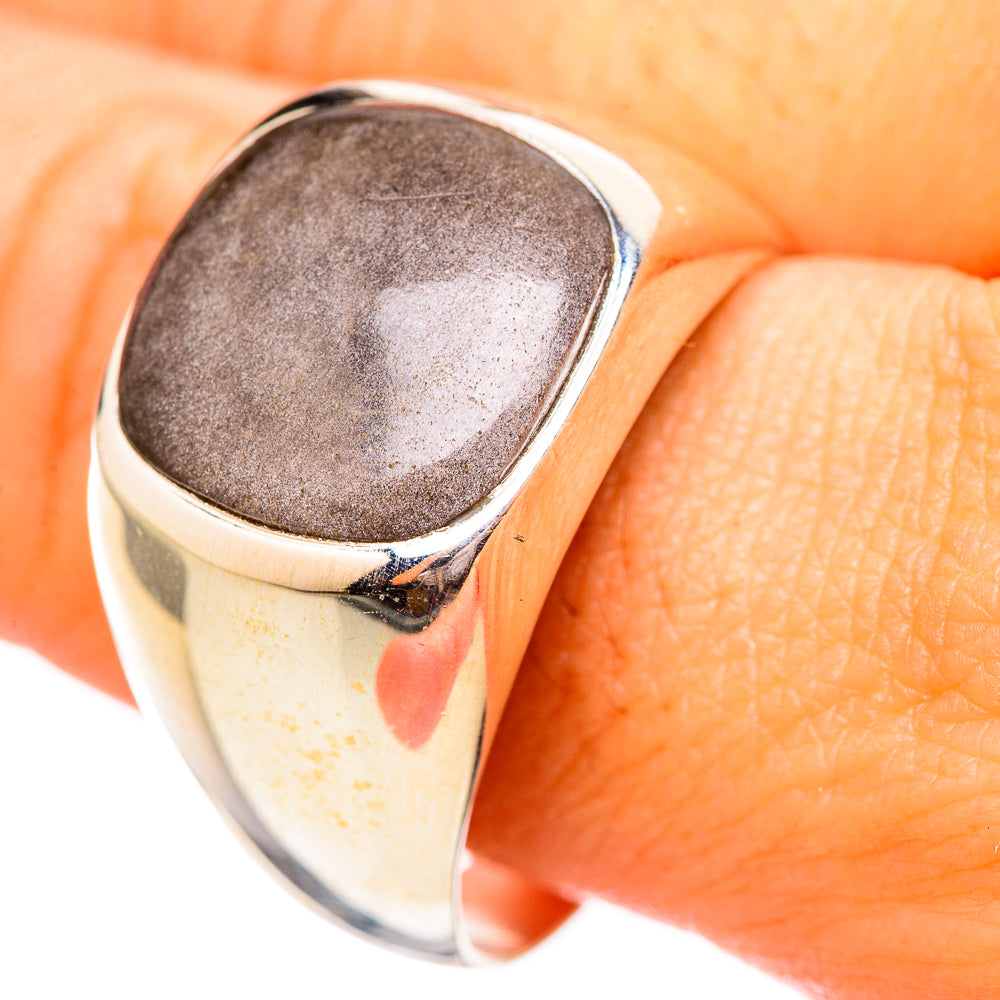 Gold Sheen Obsidian Rings handcrafted by Ana Silver Co - RING115105