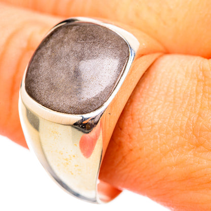 Gold Sheen Obsidian Rings handcrafted by Ana Silver Co - RING115105