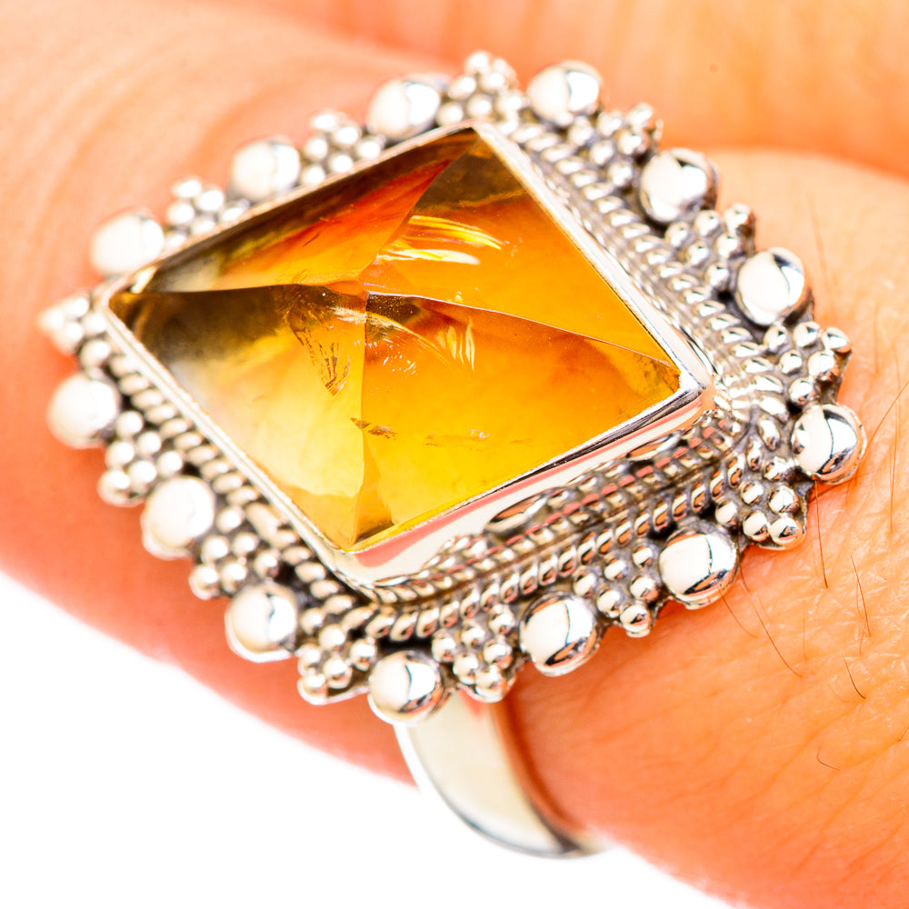 Citrine Rings handcrafted by Ana Silver Co - RING115106