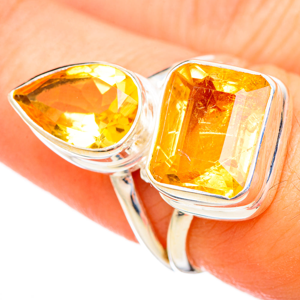 Citrine Rings handcrafted by Ana Silver Co - RING115107