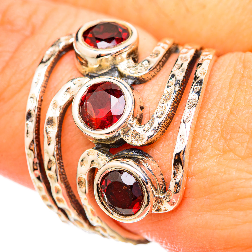 Garnet Rings handcrafted by Ana Silver Co - RING115108