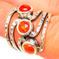Red Coral Rings handcrafted by Ana Silver Co - RING115110