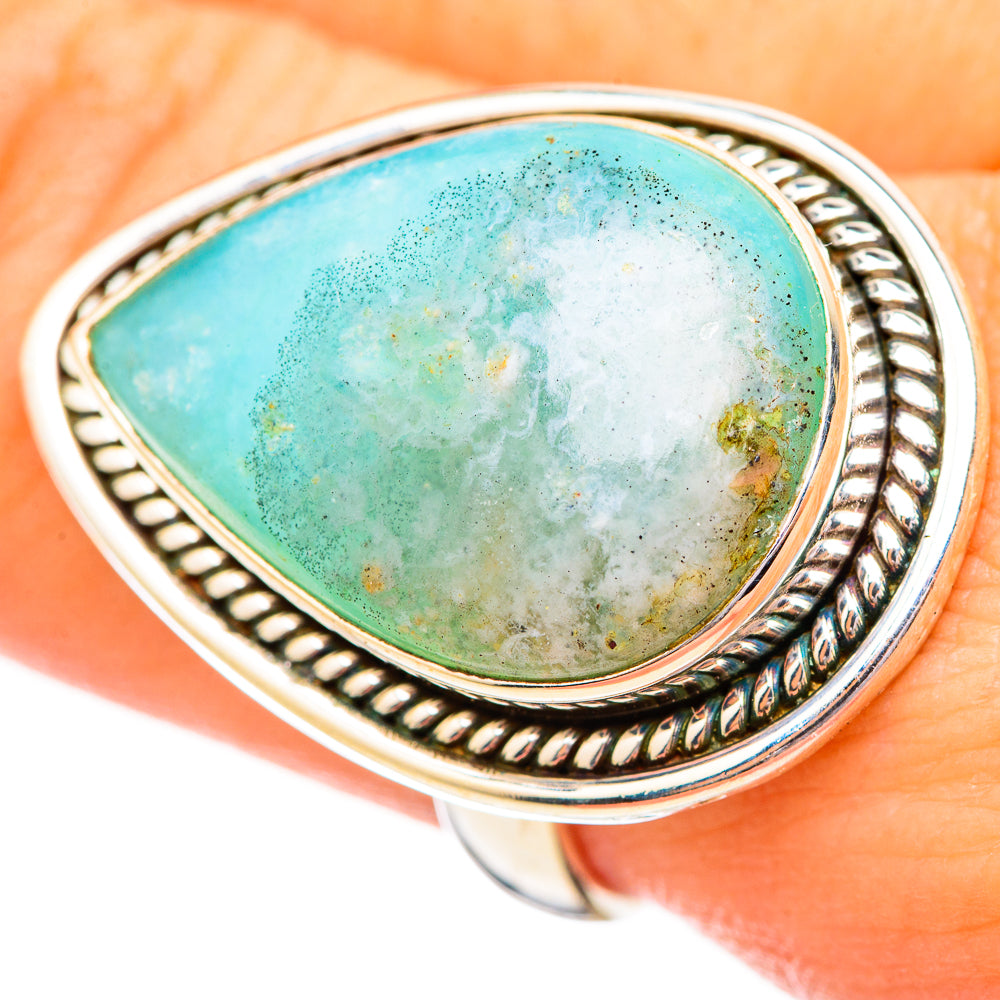 Peruvian Opal Rings handcrafted by Ana Silver Co - RING115117