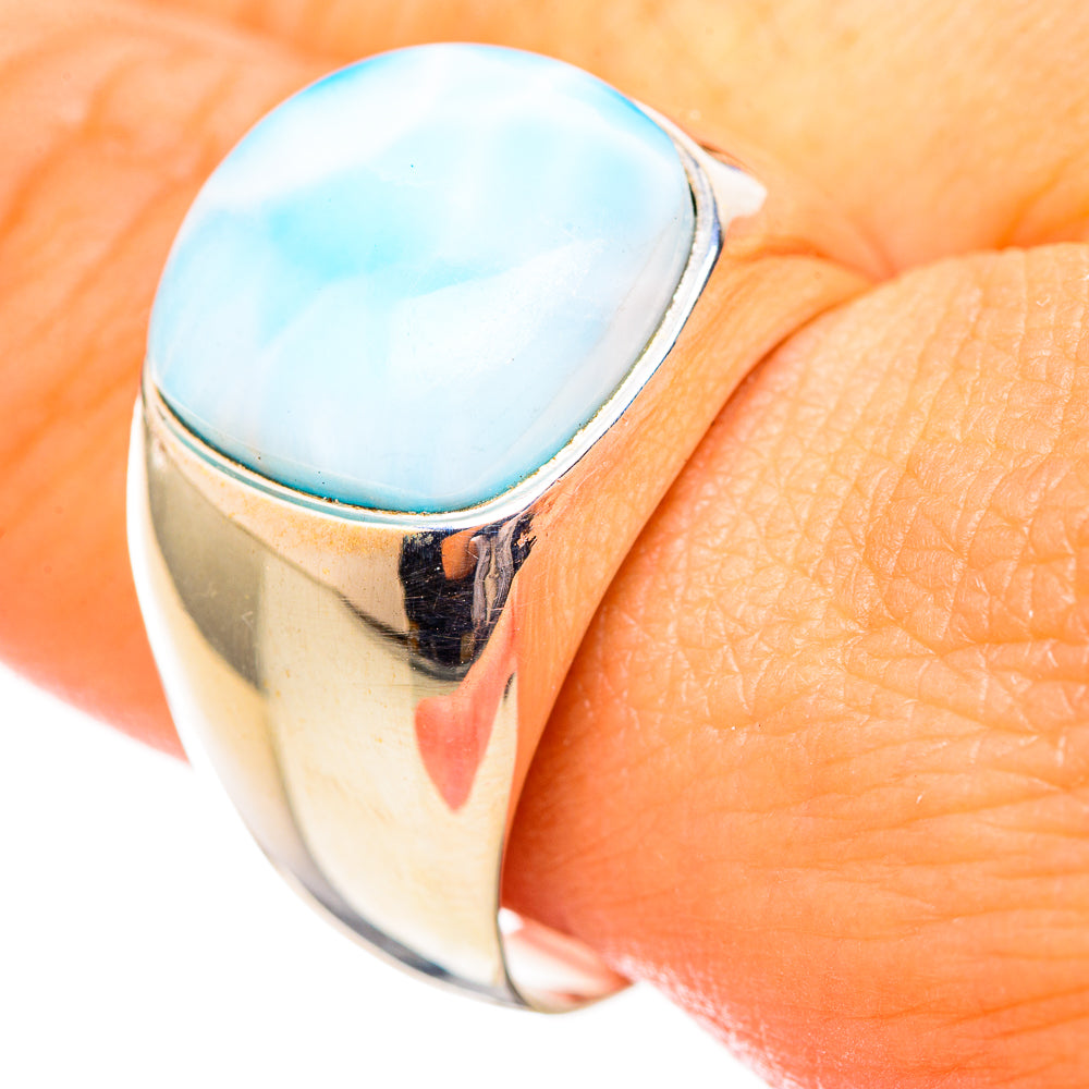 Larimar Rings handcrafted by Ana Silver Co - RING115118