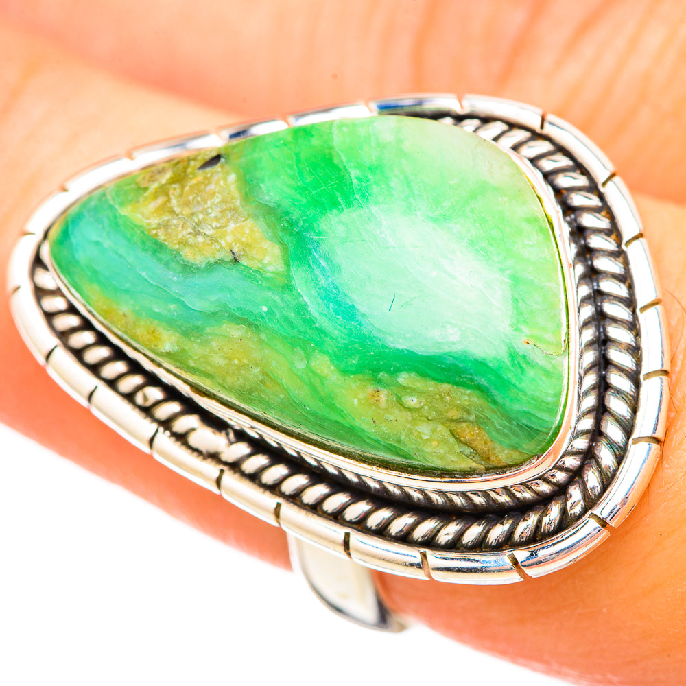 Peruvian Opal Rings handcrafted by Ana Silver Co - RING115124