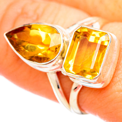 Citrine Rings handcrafted by Ana Silver Co - RING115126