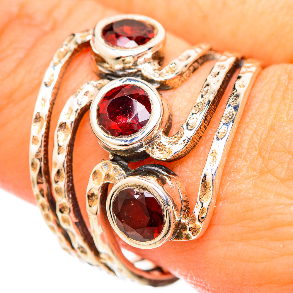 Garnet Rings handcrafted by Ana Silver Co - RING115128