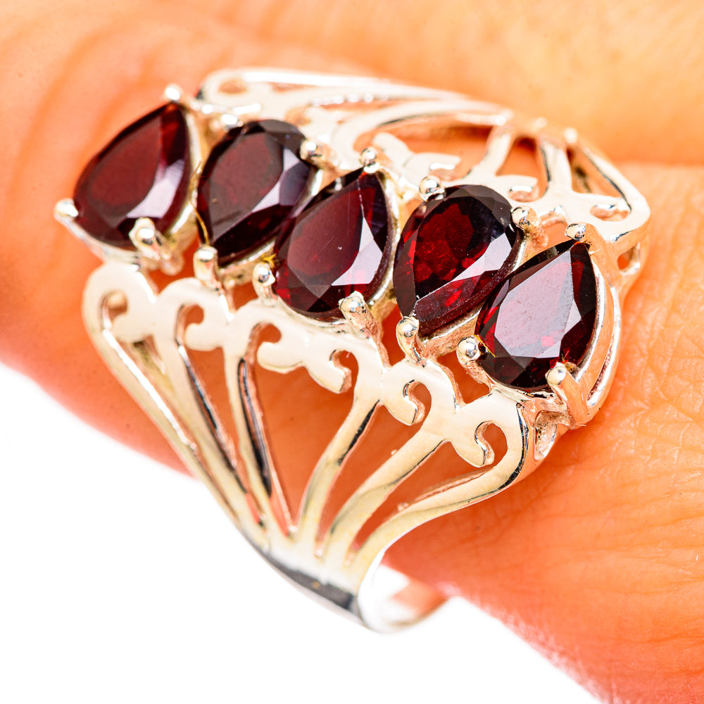 Garnet Rings handcrafted by Ana Silver Co - RING115129