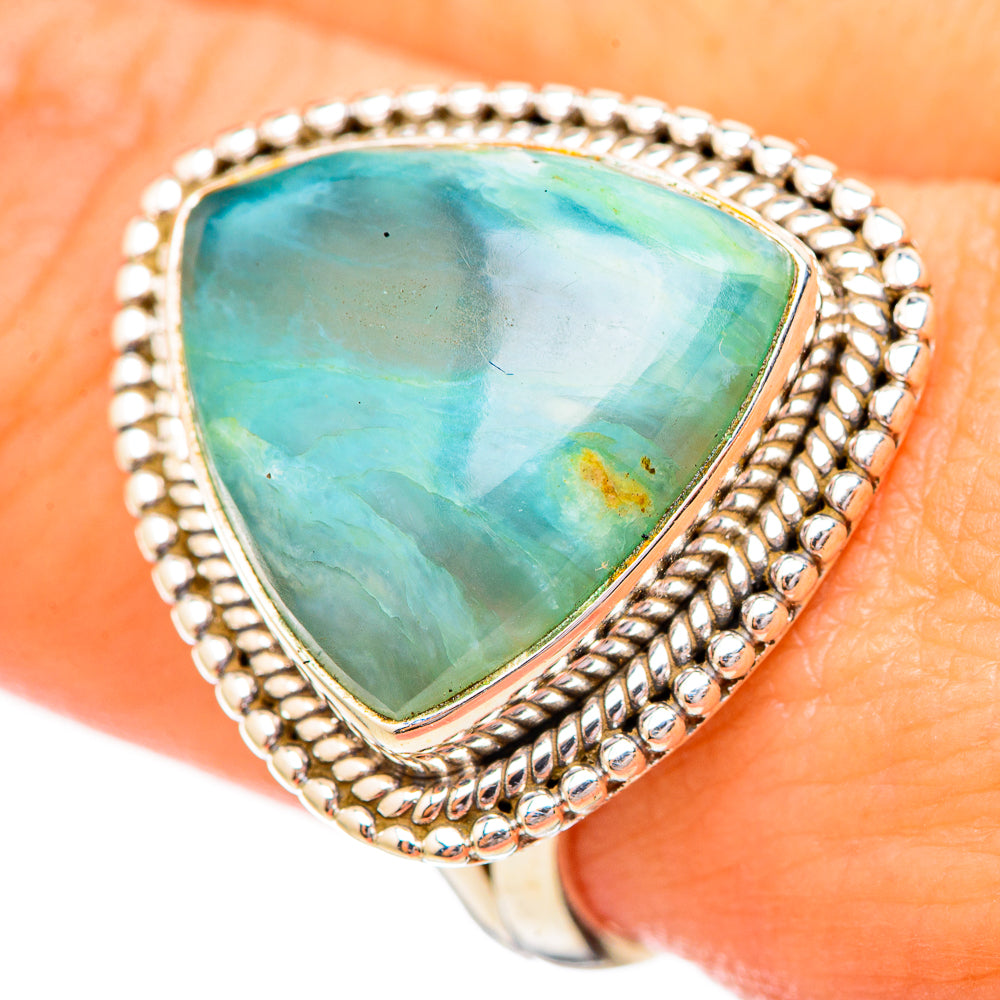 Peruvian Opal Rings handcrafted by Ana Silver Co - RING115142