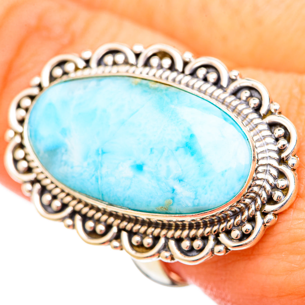Larimar Rings handcrafted by Ana Silver Co - RING115146
