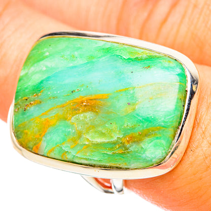 Peruvian Opal Rings handcrafted by Ana Silver Co - RING115147