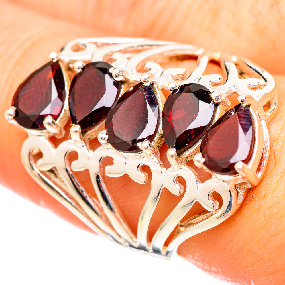 Garnet Rings handcrafted by Ana Silver Co - RING115153