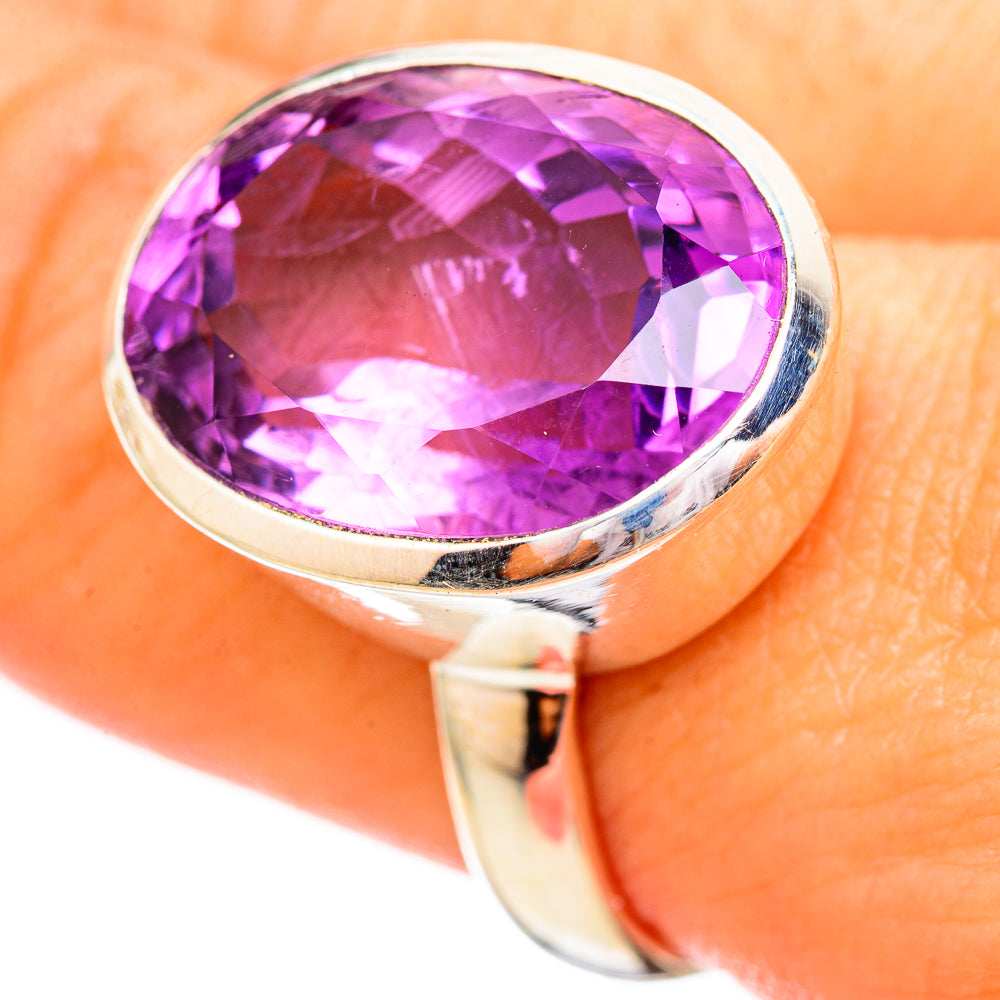 Amethyst Rings handcrafted by Ana Silver Co - RING115156