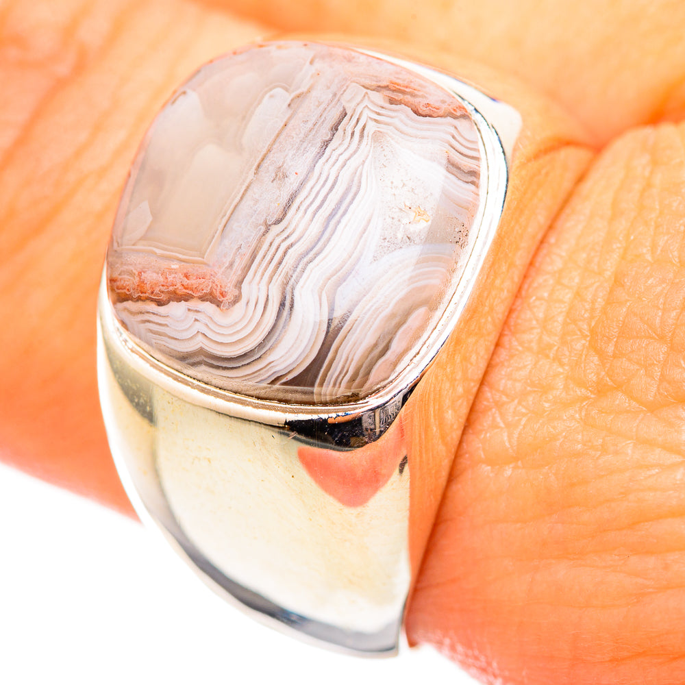 Botswana Agate Rings handcrafted by Ana Silver Co - RING115159