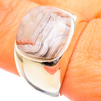 Botswana Agate Rings handcrafted by Ana Silver Co - RING115159