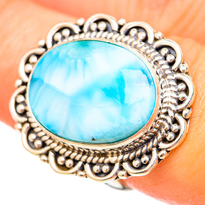 Larimar Rings handcrafted by Ana Silver Co - RING115167