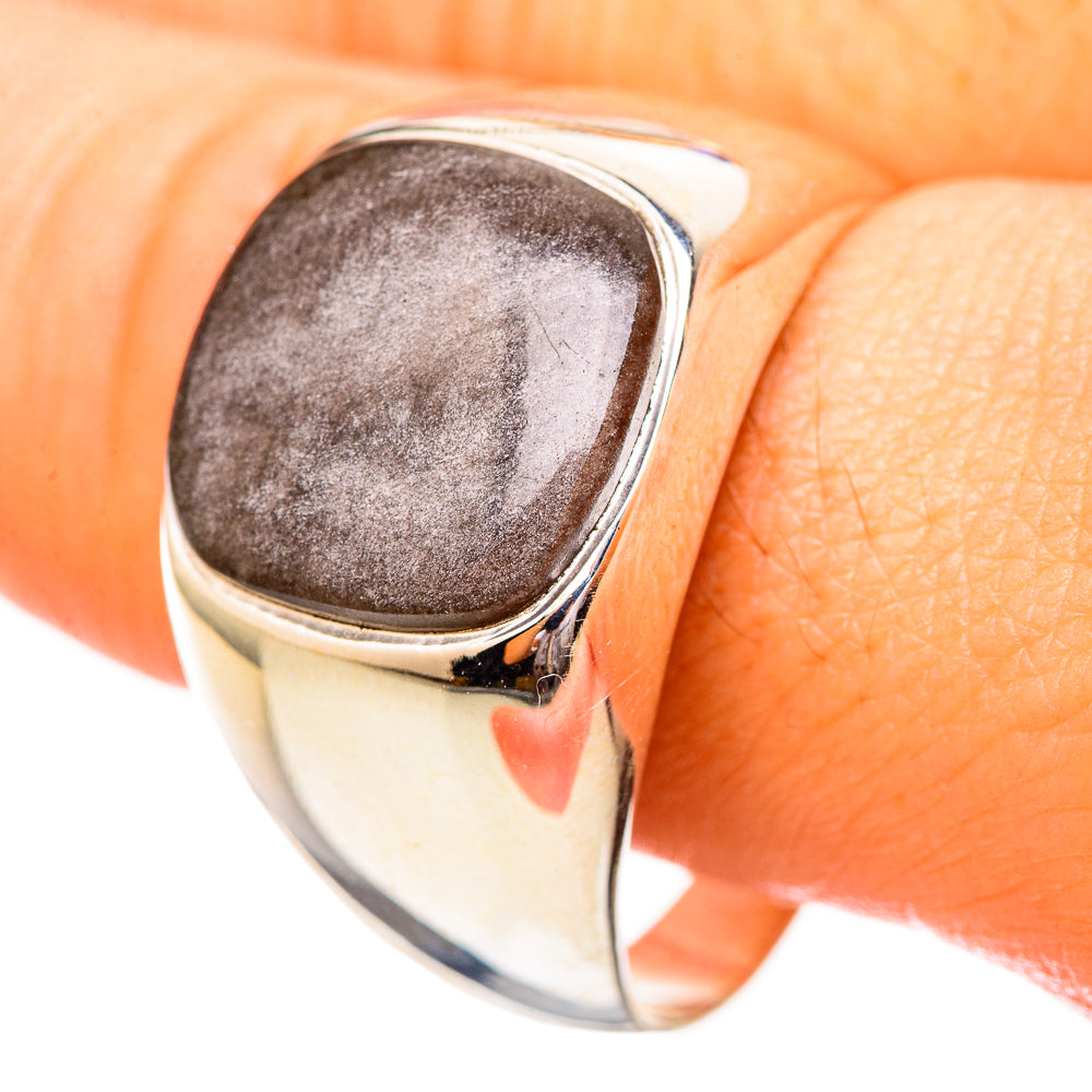 Gold Sheen Obsidian Rings handcrafted by Ana Silver Co - RING115173