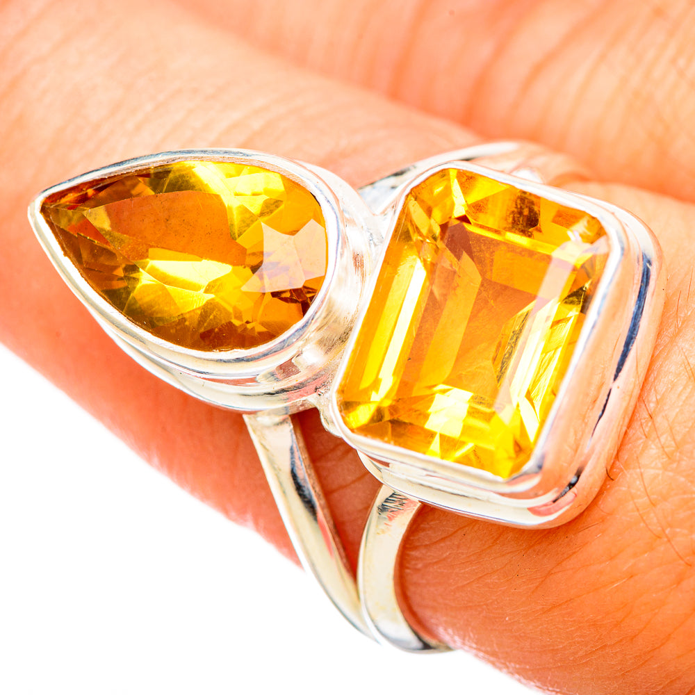 Citrine Rings handcrafted by Ana Silver Co - RING115175