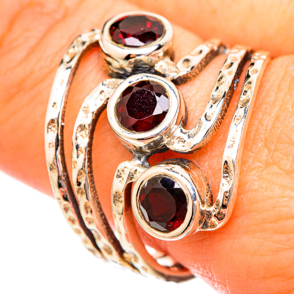 Garnet Rings handcrafted by Ana Silver Co - RING115176