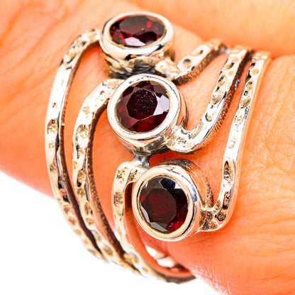 Garnet Rings handcrafted by Ana Silver Co - RING115176