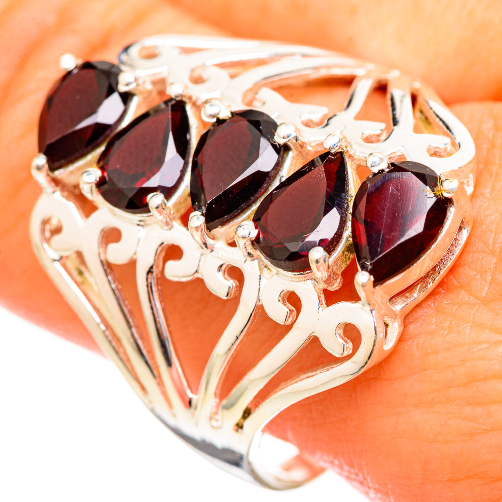 Garnet Rings handcrafted by Ana Silver Co - RING115177