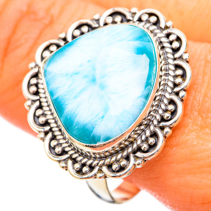 Larimar Rings handcrafted by Ana Silver Co - RING115189
