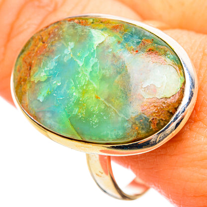 Peruvian Opal Rings handcrafted by Ana Silver Co - RING115191