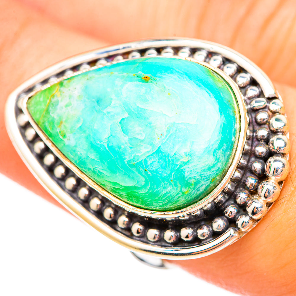 Peruvian Opal Rings handcrafted by Ana Silver Co - RING115193