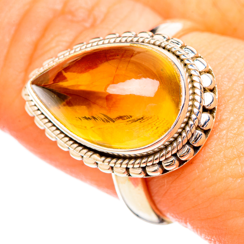 Citrine Rings handcrafted by Ana Silver Co - RING115196