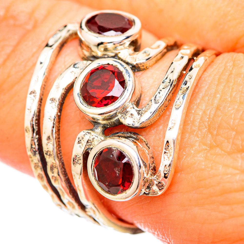 Garnet Rings handcrafted by Ana Silver Co - RING115199