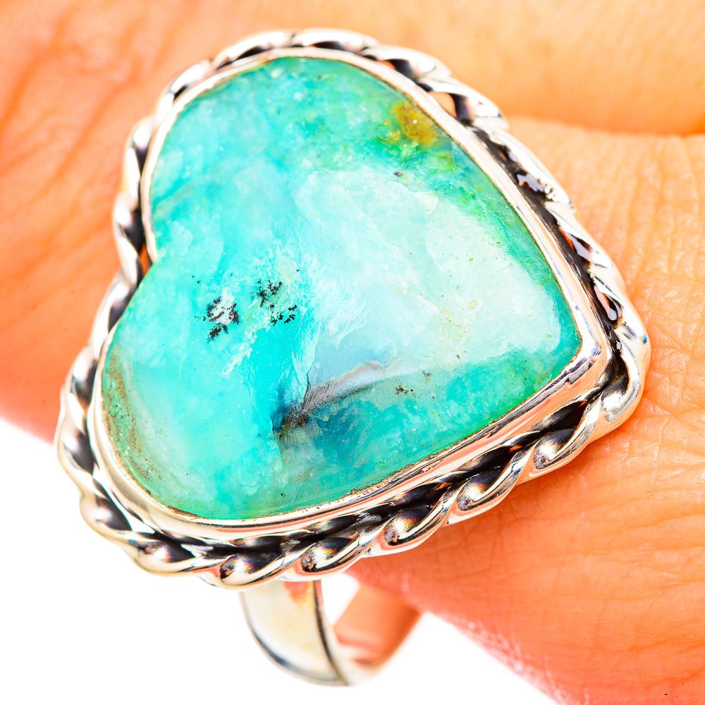 Peruvian Opal Rings handcrafted by Ana Silver Co - RING115209