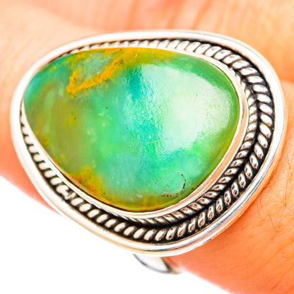 Peruvian Opal Rings handcrafted by Ana Silver Co - RING115214