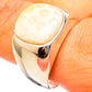 Fossil Coral Rings handcrafted by Ana Silver Co - RING115218
