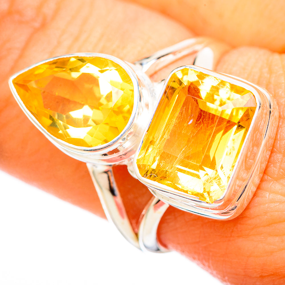 Citrine Rings handcrafted by Ana Silver Co - RING115219