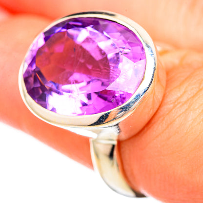 Amethyst Rings handcrafted by Ana Silver Co - RING115223