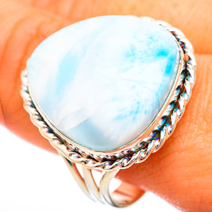 Larimar Rings handcrafted by Ana Silver Co - RING115240