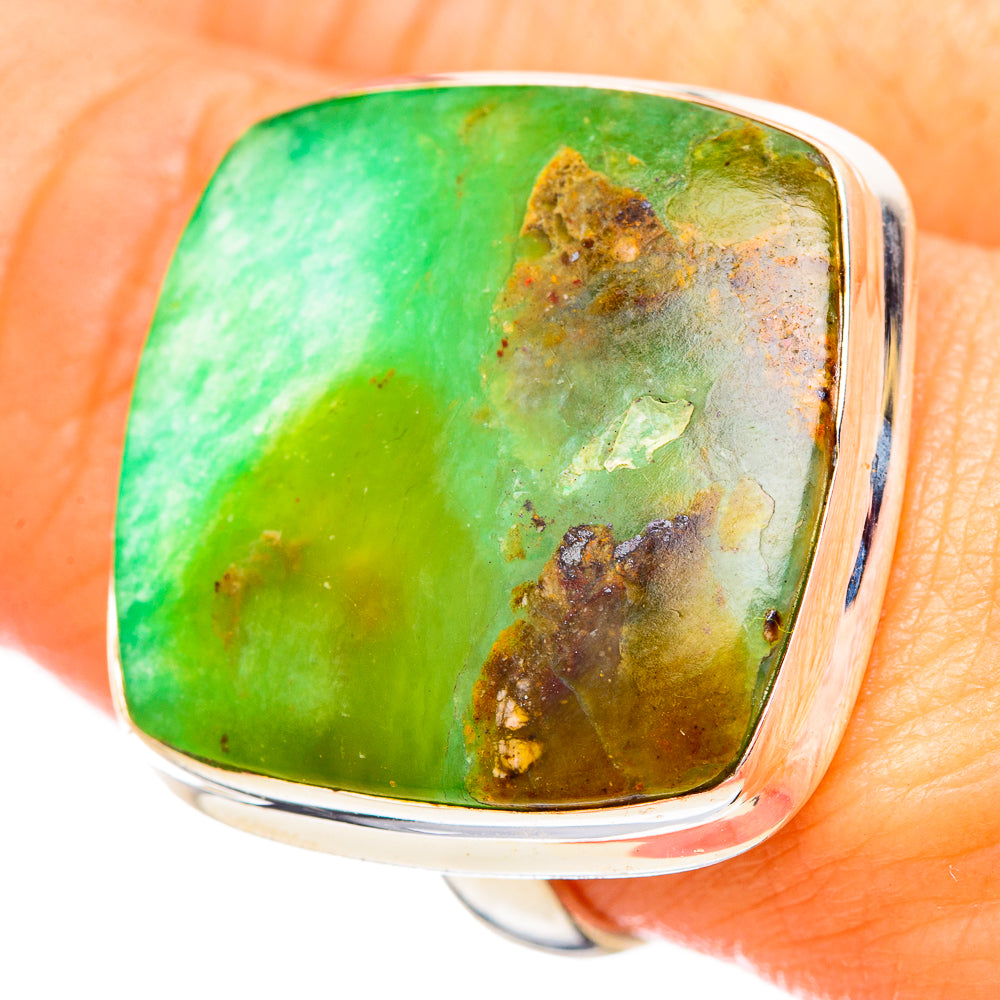Peruvian Opal Rings handcrafted by Ana Silver Co - RING115243