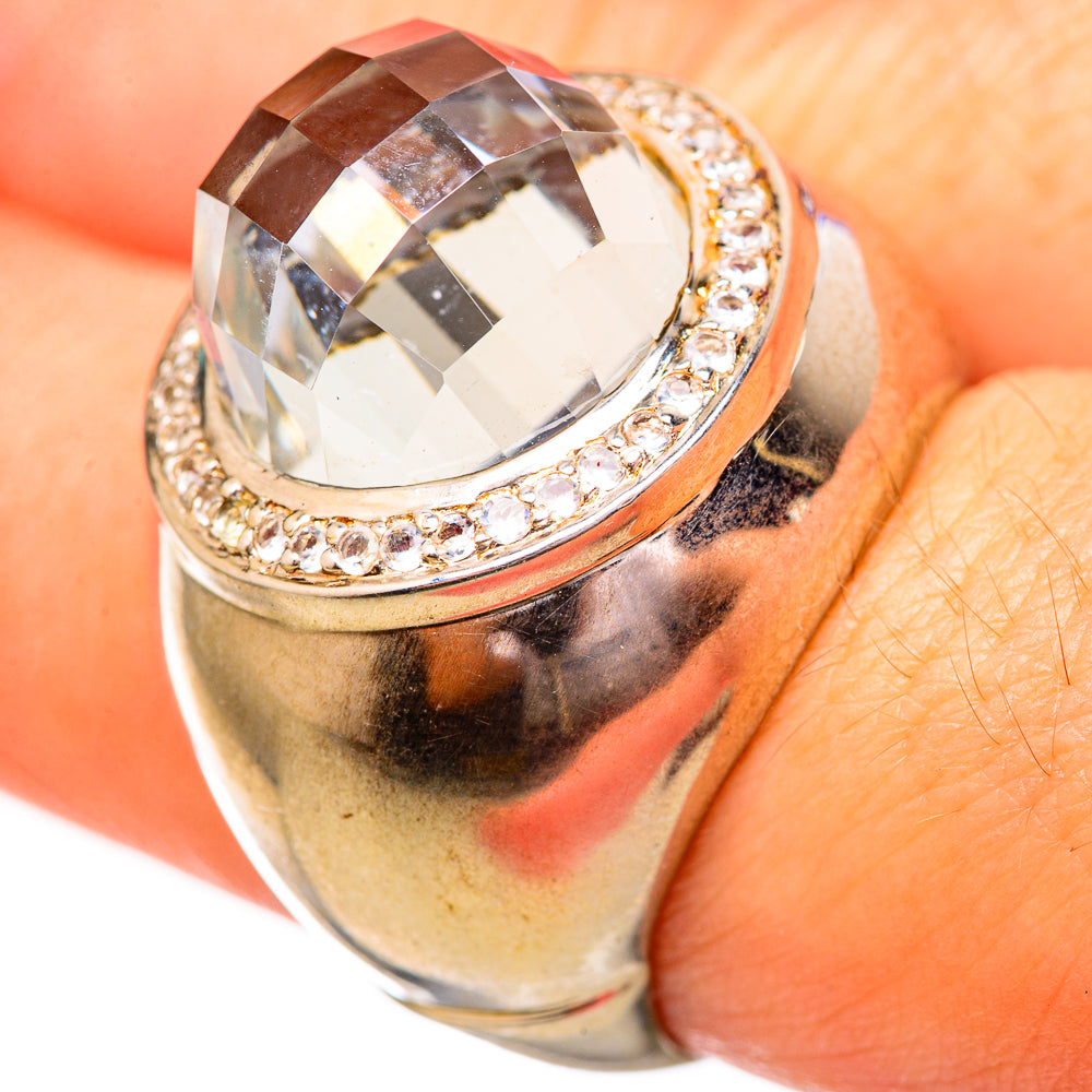 White Quartz Rings handcrafted by Ana Silver Co - RING115248