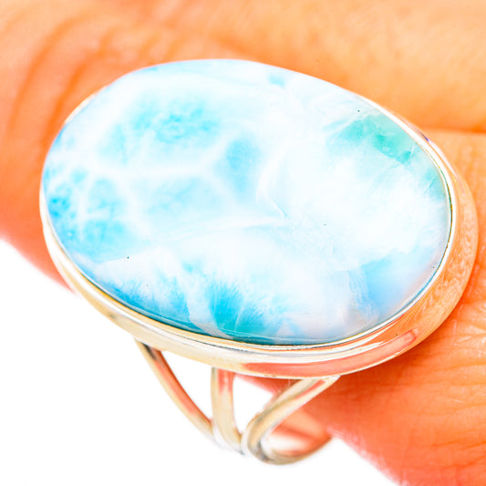 Larimar Rings handcrafted by Ana Silver Co - RING115252