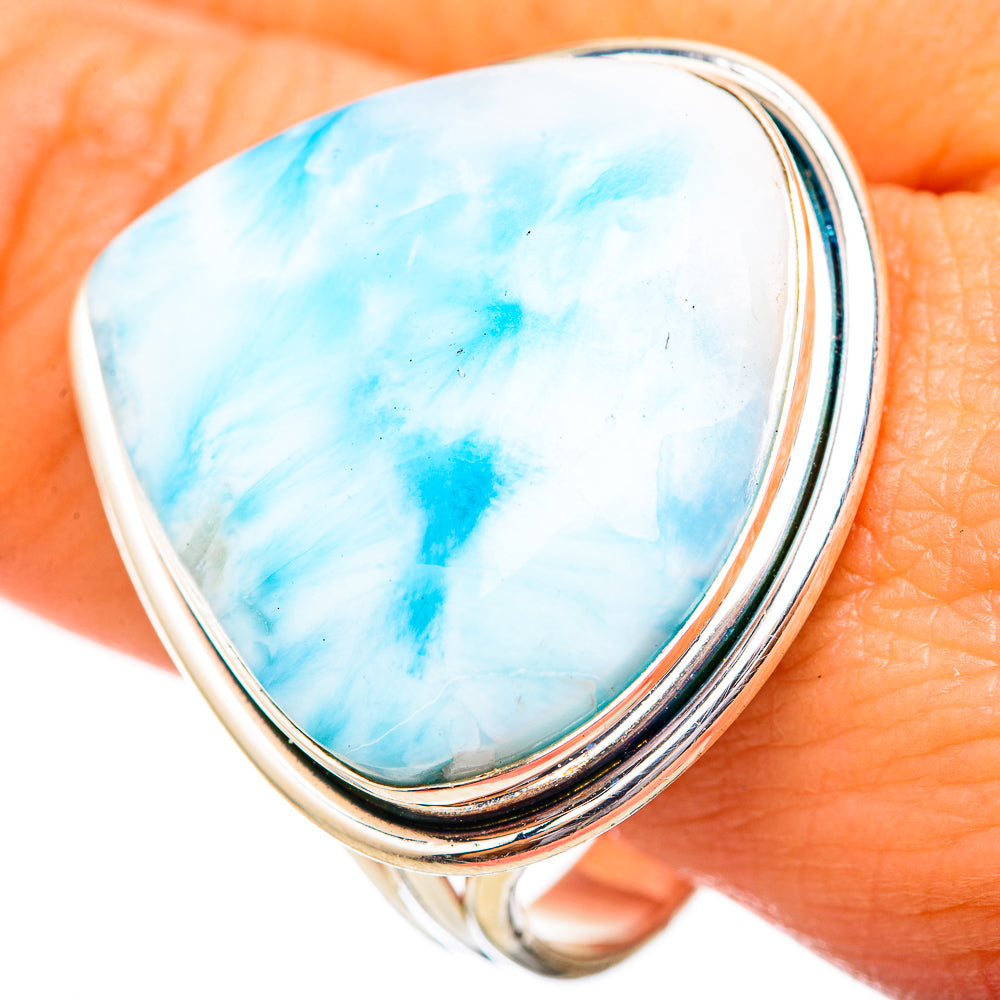 Larimar Rings handcrafted by Ana Silver Co - RING115271