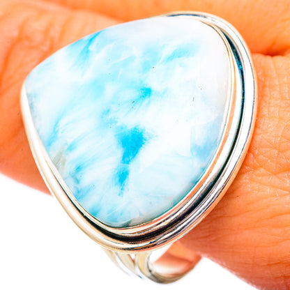 Larimar Rings handcrafted by Ana Silver Co - RING115271